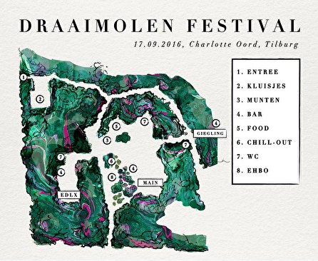 plattegrond Draaimolen Festival