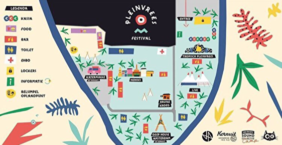 plattegrond Pleinvrees Festival