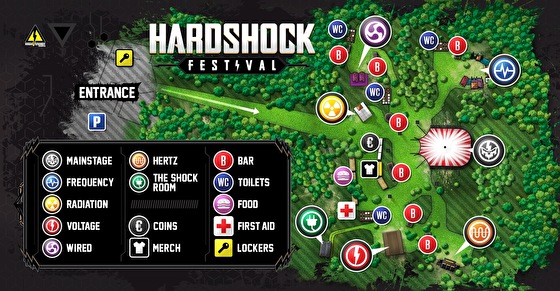 plattegrond Hardshock Festival