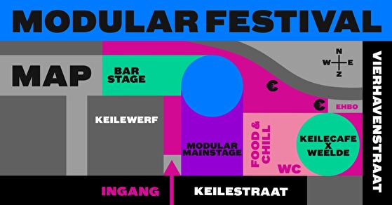 plattegrond Modular Festival