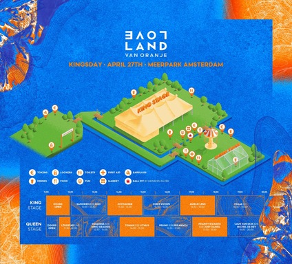 plattegrond Loveland van Oranje