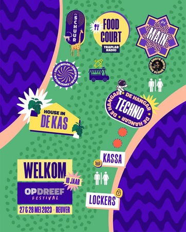 plattegrond Op Dreef Festival