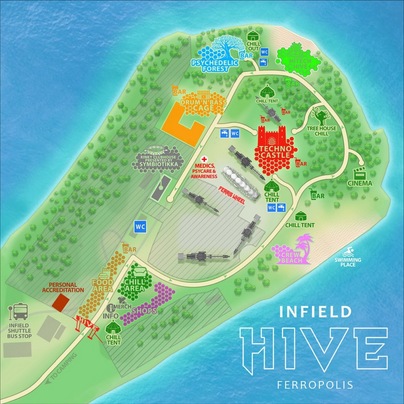 plattegrond HIVE Festival
