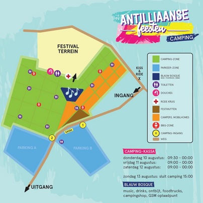 plattegrond Antilliaanse Feesten