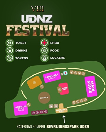 plattegrond UDNZ Festival