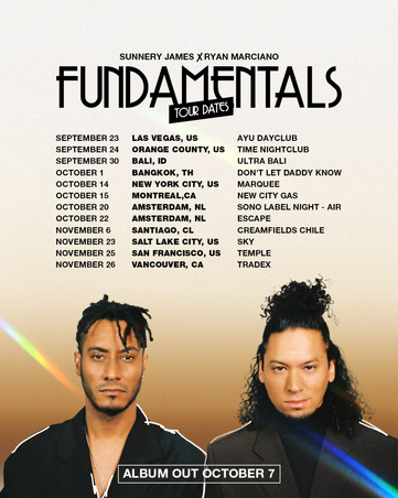 Sunnery James & Ryan Marciano share their musical journey in their highly debut album Fundamentals