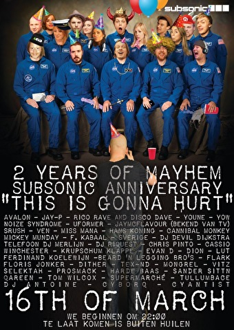 2 Years of Mayhem! Subsonic Anniversary
