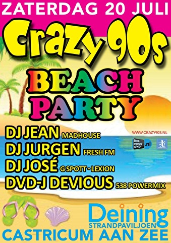 Crazy 90s Beach Party 2013