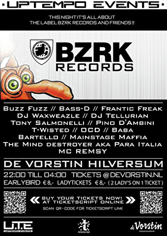 BZRK label night