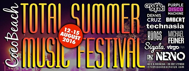 Coco Beach Total Summer Music Festival 2016