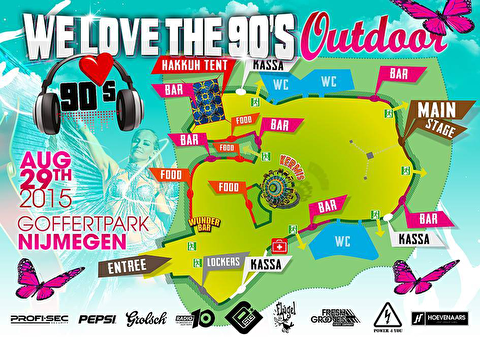 plattegrond We Love The 90's