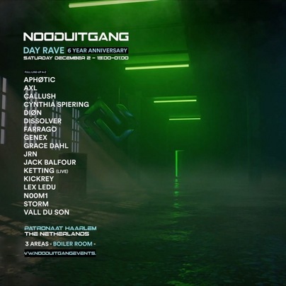Nooduitgang Day Rave