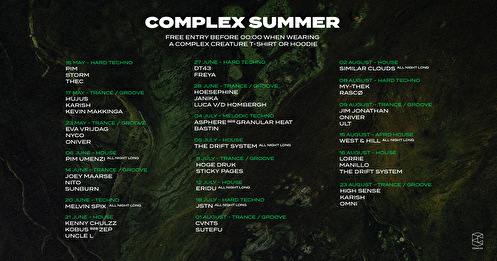 Complex Summer